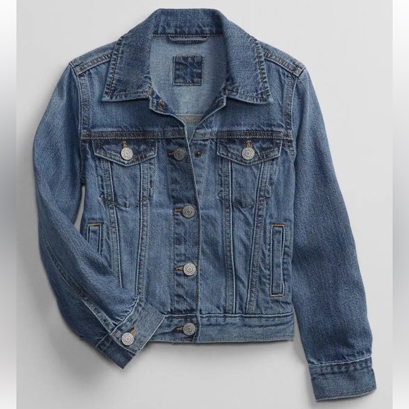 NWT Gap Kids Icon Denim Jacket Size M (8) - Picture 1 of 2